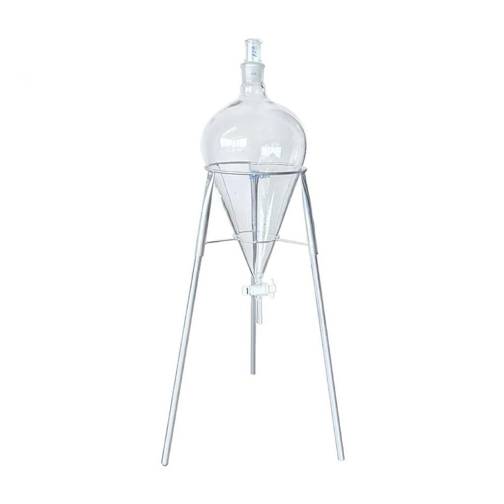 Abnehmbarer Scheidetrichter mit dreieckiger Halterung, 2000 ml/3000 ml/5000 ml/10000 ml/20000 ml(Pear shaped 20000ml)