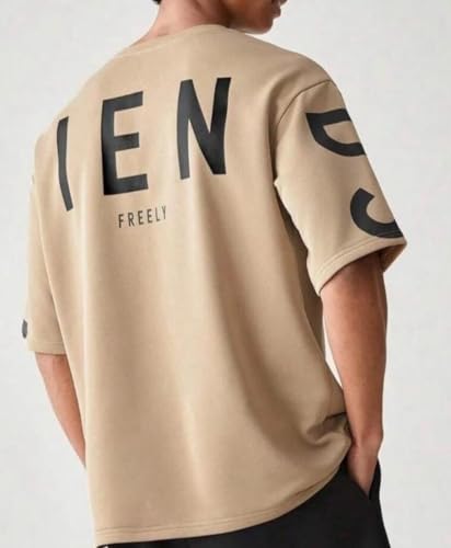 Image of ColorChakra Oversized Tshirt for Mens Down Shoulder Loose fit t-Shirt Men Oversize t-Shirt M to 4XL