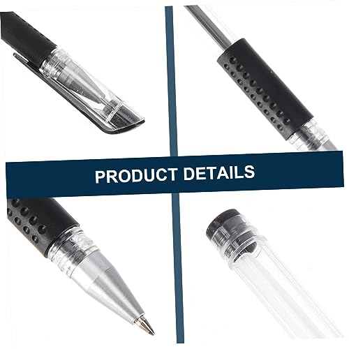 Tofficu 12 bolígrafos de tinta gel negros miniatura 2
