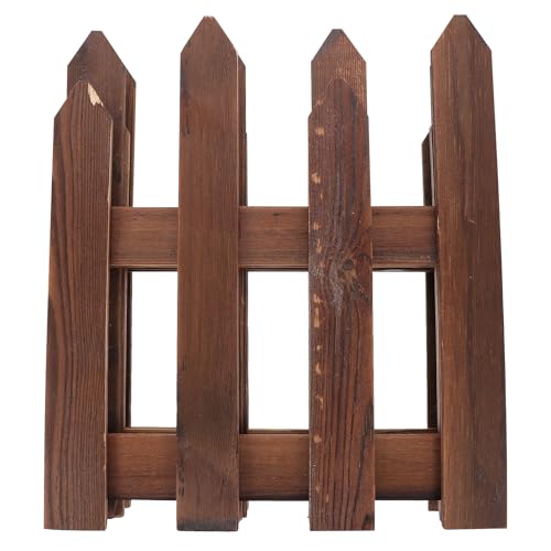 EXCEART Weihnachten Holz Zaun Garten Zaun Holz Latten Landschaft Einfassung Dekorative Grenze Hof Partition für Weihnachten Baum Garten Rasen Hof