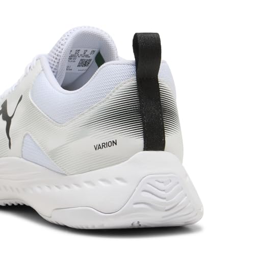Puma Unisex VARION 3 Indoor Court Shoe, White Aged Silver, 36.5 EU – Ansicht 2