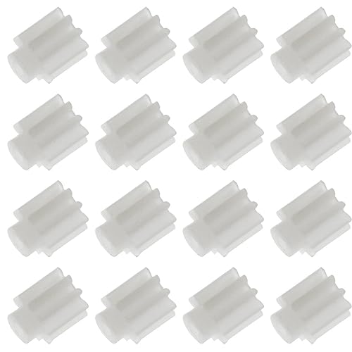 Motor Gears RLECS Lot de 16 petits engrenages en plastique 9T 9 dents pour moteur quadrirotor drone RC Syma X5C X5C-1 X5 X5SW X5SC X5HW X5HC RC ou JJRC H5C