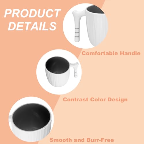 Gobelet de bain de bouche réutilisable 400 ml avec anse ergonomique stable