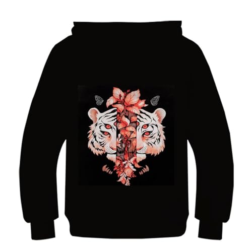 Sweat tigre ado contre le froid pull molletonné confortable pour l'école