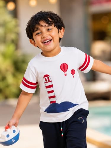 Image of Pilolo Kids Soft Cotton Lycra Pocket T-Shirt for Boy's