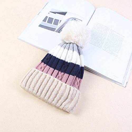 JYDFC Winter caps for Women's Knitted caps Winter caps Women's caps Winter caps-Beige_China_One Size