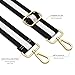 Gukeniu Wide Shoulder Strap Purse Strap Adjustable Replacement Crossbody Handbag Extender Bag Belt, Black White Stripes
