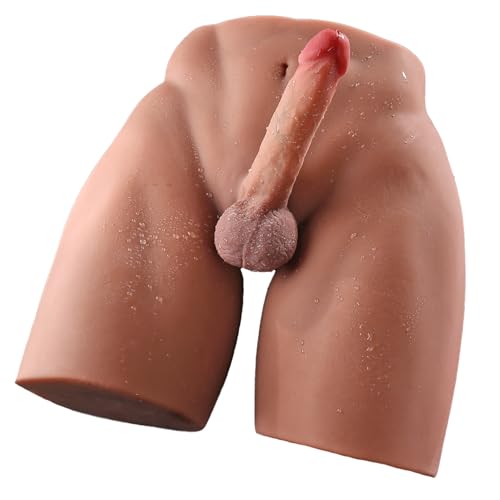 Image of 37.5LB Male Sex Dolls with Flexible Big Thick Dildo, Tight Anal Sex Toy for Women Men Couple Masturbation,Realistic 3D Muscular Torso Sex Doll Masturbator with 7.8 Inch Huge Thick Dildo