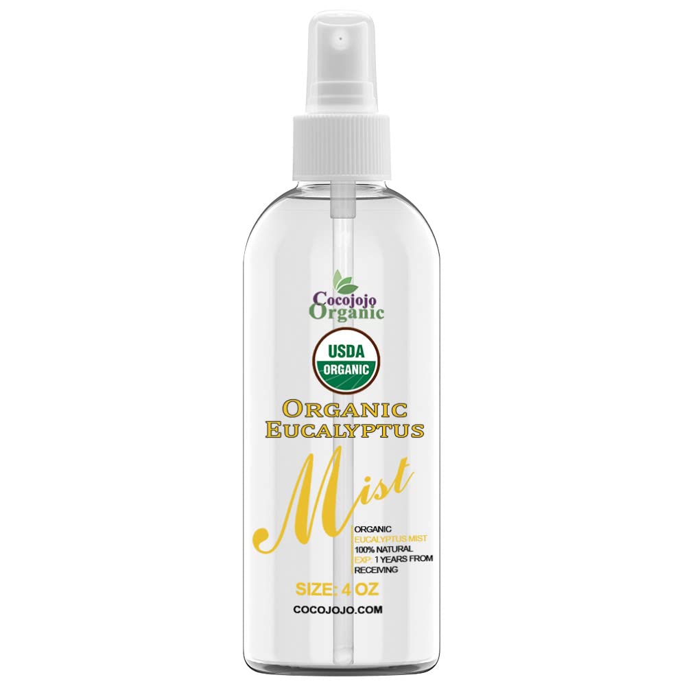 Dr Joe Lab Organic Eucalyptus Mist For Skincare 4 oz - Moisturize Sensitive and Dry Skin - USDA certified - Pure Essential Oil & Glycerin Mist -