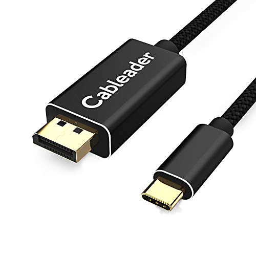 USB C naar Displayport kabel 4K @60HZ 2K @144HZ 1.8M, Thunderbolt 3 naar dp adapter compatibel voor Macbook/Macbook pro/MacbookAir/iMac/iMacpro/Macmini/iPadpro/XPS/Pixel/Samsung/Mate/Yoga/X360/V15 etc.