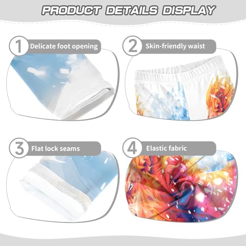 Bolaz Toddler Girls Leggings Printed Yoga Pants Leggings Winter Running Lions for Kids3