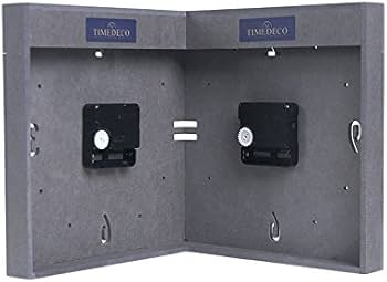 Amazon.co.jp: コーナー両面時計 ハンドメード 木製両面壁掛け時計