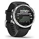 Garmin fenix 6S – schlanke GPS-Multisport-Smartwatch mit Solar-Ladefunktion für bis zu 10 Tage Akku. 1,2“ Display für schmale Handgelenke, mit vorinstallierten Sport-Apps, Silber/Schwarz