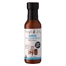Simple Girl Organic Southern Blend Sugar Free BBQ Sauce - 12 Oz - Liven Up Your Healthy Diet! - Certified Organic - Kosher - Gluten Free - Fits Keto Diet or Low Carb Diet