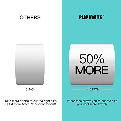 PUPMATE 4.5 Inches Anti-Scratch Cat Training Tape, Double-Sided Cat Sticky Tape Protects Furniture, Couch, Door & Carpet,100% Clear Cat Scratch Deterrent, 20 Yards - Thumbnail 5