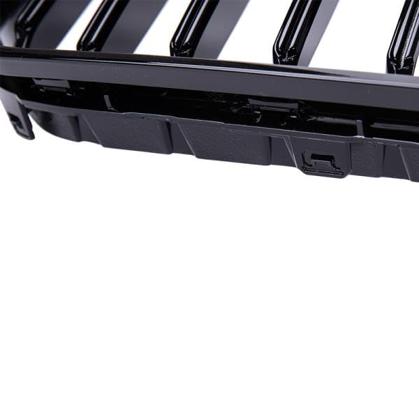 Frontgrill Glanz Schwarz passend für BMW 5er G30 G31 Facelift 2020–2023 Kühlergrill Single Line Design ABS Austausch Grill Limousine Touring mit oder ohne Kamera