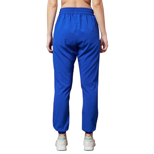Image of Globus Women Black Solid High-Rise Casual Jogger-3640092001