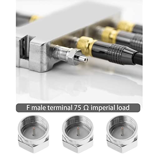 eMagTech 10PCS Coax F Type Terminators Caps 75 ohm Resistor Ends Protective Cover Dustproof Caps Coaxial Connector for Booster Splitter Amplifier Coax Cable - Image 2