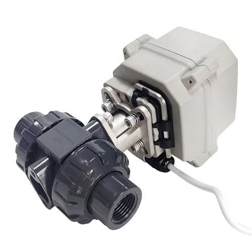 Vanne de commande DN15 U-PVC 1/2 BSP avec signal analogique 0-5V - 3