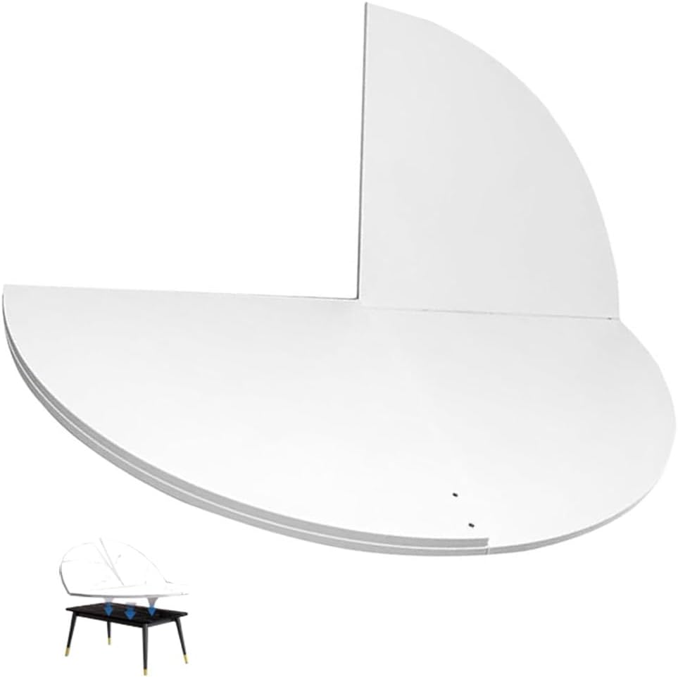 Walnut Round Dining Table Top - 59" & 63" Foldable Extender for Catering & Banquet Events - 120cm/47 Circular Table Top Extension for Parties