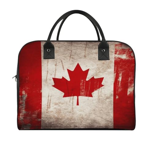 Maletín liviano para laptop con bandera de Canadá retro miniatura 3