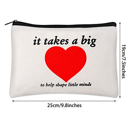 Kolewo4ever 8pcs Teacher Thank You Gift Makeup Bag Cosmetic Bag,Graduation Gifts for Teachers,Teacher Appreciation Gifts3