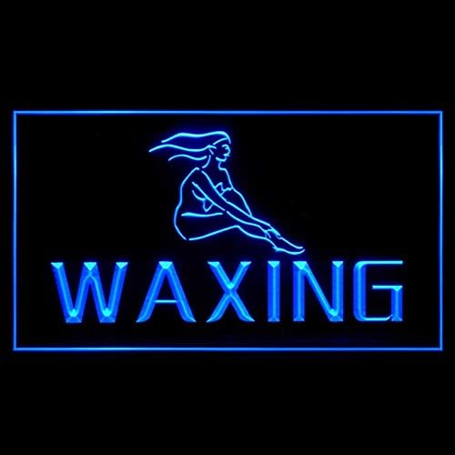 Miniatura 2 de 160011 WAXING - Letrero de neón con luz LED para salón de belleza (12 x 8 pulgadas, azul)