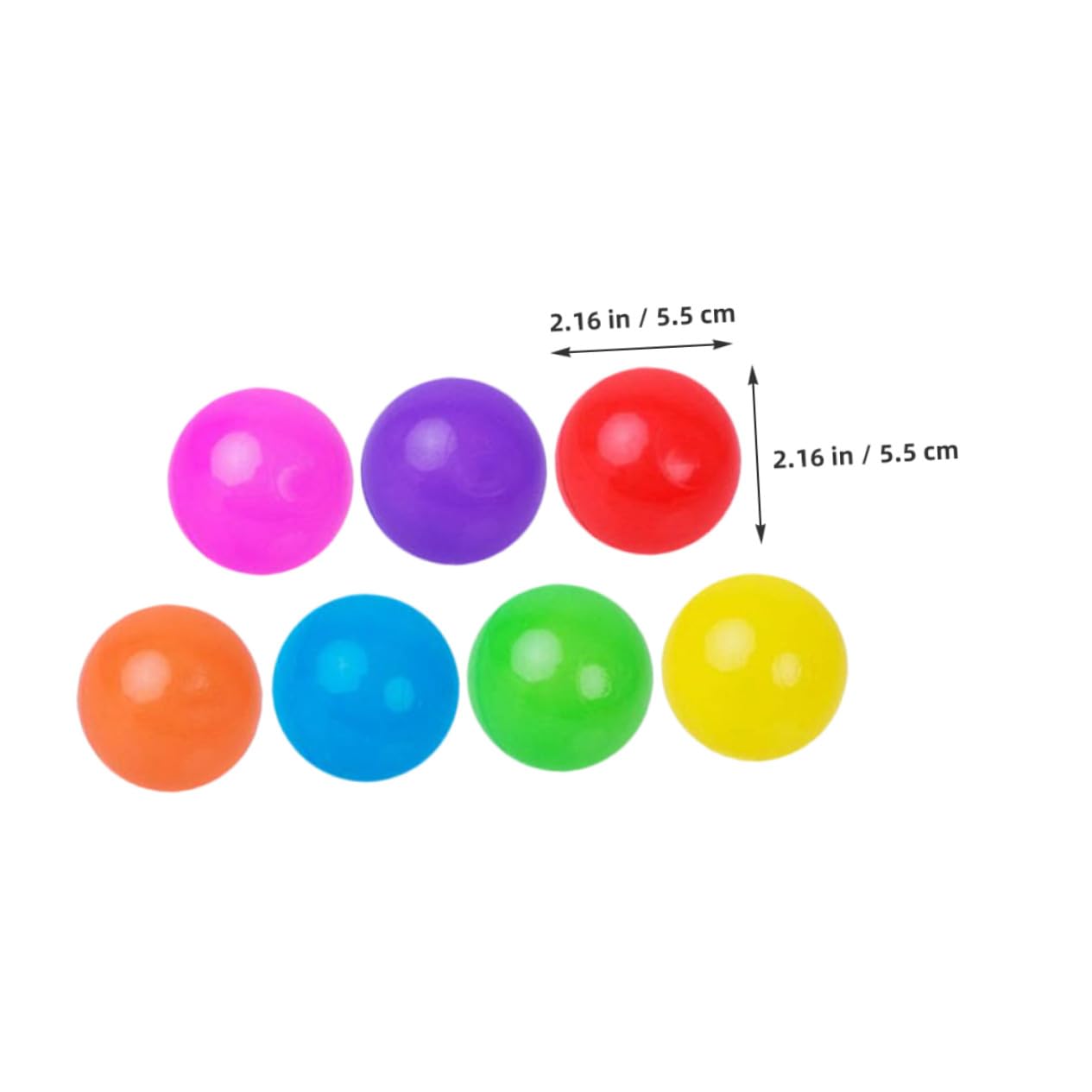 100pezzi Palline di Plastica Colorate per Piscina da Gioco per Ragazzo Ragazza Morbide e Sicure per Casetta da Gioco Tunnel e Piscina Accessori per Giochi all Aperto Chiuso