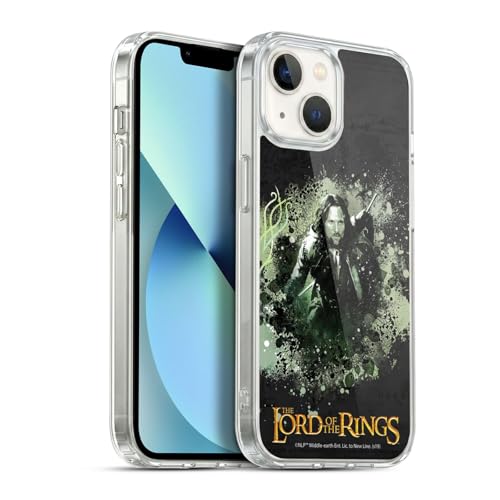 Head Case Designs Officially Licensed The Lord of The Rings The Fellowship of The Ring Aragorn Character Art Gel Case [Military Grade] Compatible with Apple iPhone 13 and Compatible with MagSafe