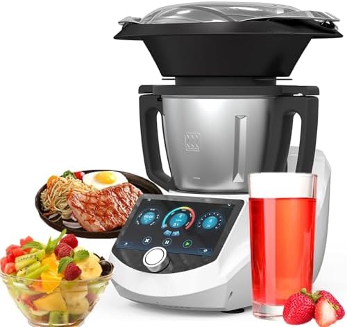 Automatic Food Processor, Multifunctional Food Processor with Built-in Recipes, Scale and WiFi, TFT Touch Screen, 3L All-in-One Smart Food Processor, ...