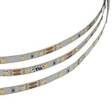 LEDwholesalers UL 16.4-ft Flexible LED Light Strip with 300xSMD2835 12-Volt 24-Watt, Warm White 2700K, 20105WW-27K