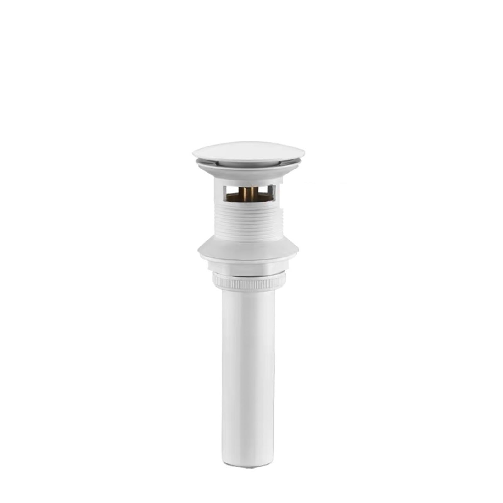 Pop Up Clack, Pop Up Sink Plug Replacement Brass Bathroom Basin Drain Valve Bounce Filter Multicolor(White Overflow)