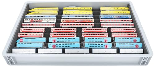 Euro Box Feldherr avec mousse pour train miniature N : 10 compartiments de rangement compact - 2