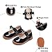 Kiderence Toddler Little Girl Mary Jane Dress Shoes School Oxford for Girls Black Flats Size 13M