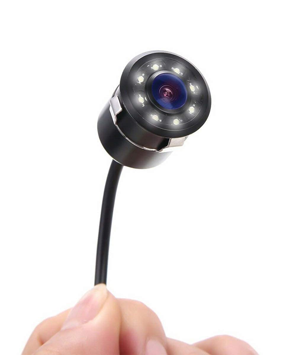 FABTEC 8 LED Rear View Reverse Parking Camera Bumper Drill Type Reverse Parking Camera for All Cars-image-12