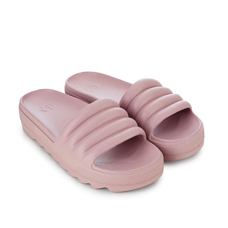 SUGAR - Women's Lightweight Sliders I HOPP Tech R-eva Material I Superior Bounce I Stylish & Anti-Skid I Waterproof I Recyclable & eco-Friendly