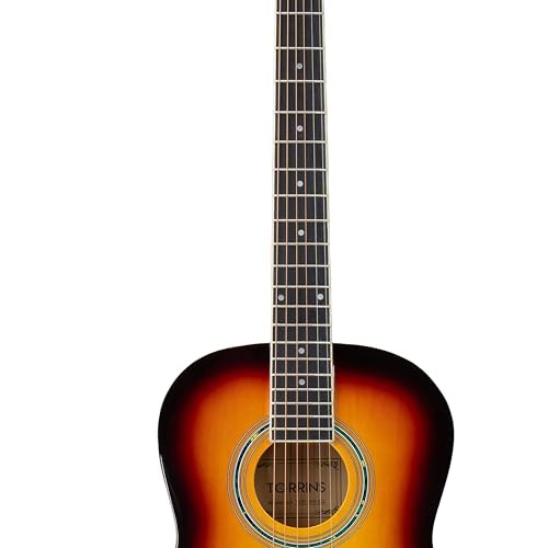 Image of Progressa Series Guitar: 36H Semi Acoustic Guitar - 36 Inches (Sunburst) | 6-String Steel, Wooden Guitar | Right Hand Semi Acoustic Guitar Kit for Beginners, Professional & Adults