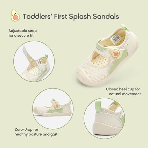 Image of Balabala Baby Toddler Walking Shoes Boys Girls Slip On Sandals Kids Water Shoes Barefoot Shoes Breathable Mesh Lightweight