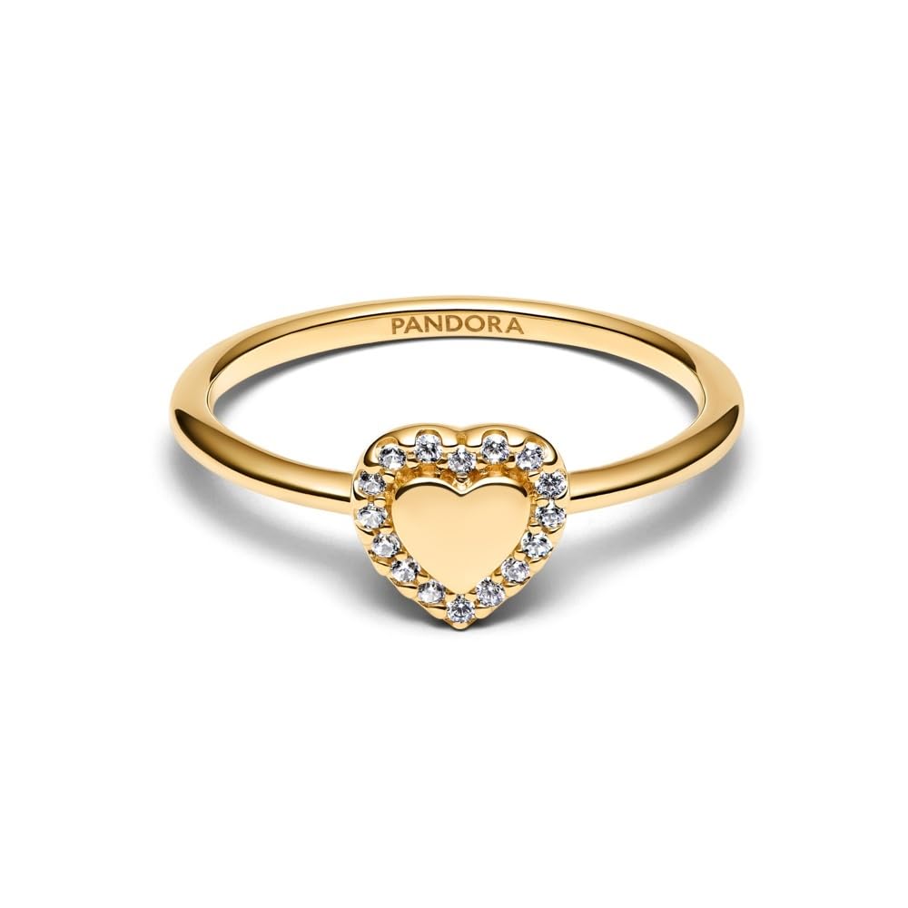 PANDORA Damenring Herz Goldfarben 163801C01