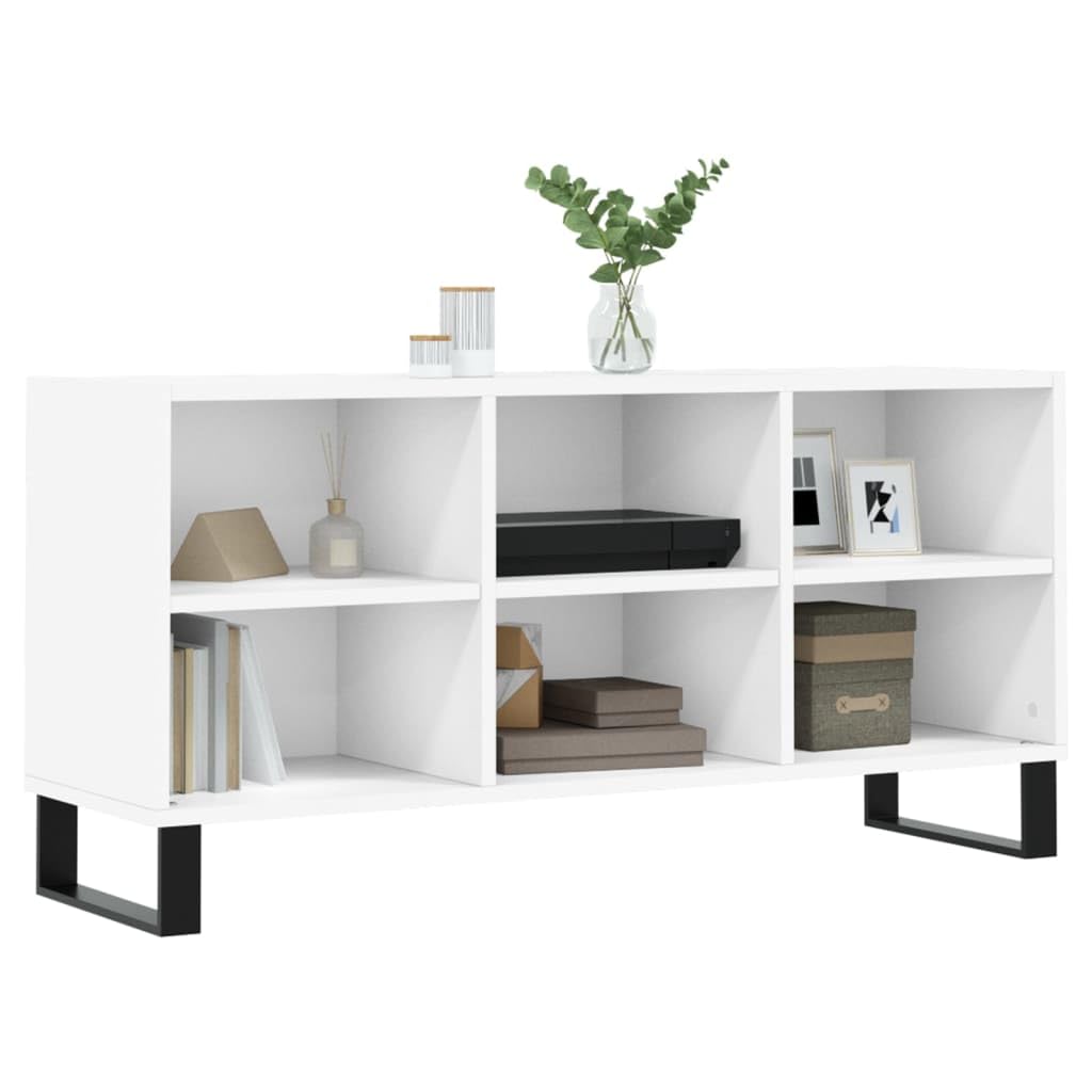 Meuble TV meuble TV de salon stół dla meuble TV en bois d'ingénierie blanc 1035 x 30 x 50 cm 02#