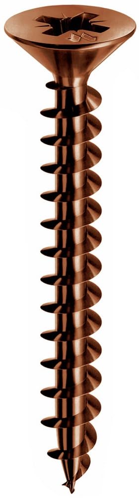 100PZ VITE PANELVIT TSP FERRO BRONZATO FILETTATURA TOTALE mm.6x180