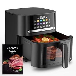 FABULETTA 6.5QT Giant Air Fryer, Air Fryers Clear ...