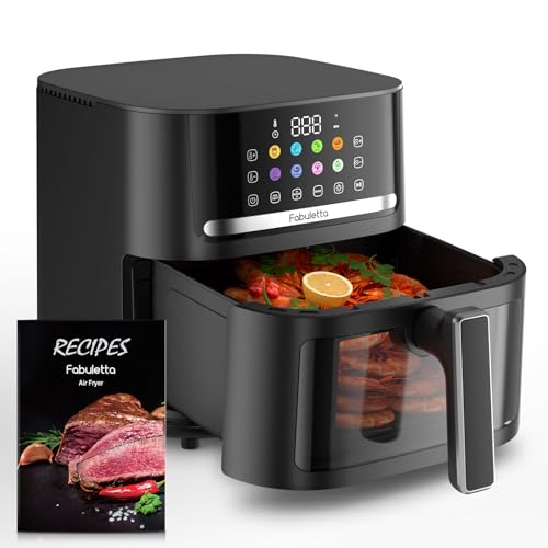 FABULETTA 6.5QT Giant Air Fryer, Air Fryers Clear ...
