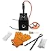 Propane Gas Forge, Double Burner 2700℉ Blacksmithing Forge Large Capacity Forge, Square Propane Burner Forge with V-Bit Tongs & Leather Welding Gloves for Farrier, Knife and Tool Making