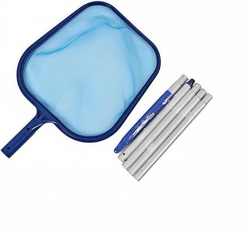 Retino Piscina - Retino per Piscina 120CM Rete a Maglia Fine per Foglie con Asta Telescopica in Alluminio per Pulizia Piscina Spa Stagni e Acquari da Foglie e Detriti
