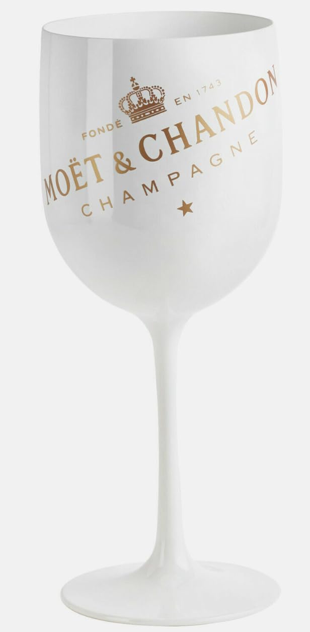 Moet Chandon White Acrylic Goblet