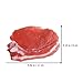 Cabilock Simulated Pork Model 2 Pieces Fake Pork Meat Play Food Toy Realistic Kitchen Pretend Food for Display Photography Prop 4.33X3.14X0.39 Inches