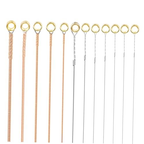 BESPORTBLE 12Pcs Durable Folk Guitar Strings Phosphor Copper Coated Wooden Guitar String Kit for Sound and Rich Resonance Compatible with Acoustic
