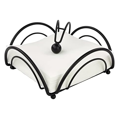 Spectrum Diversified Black Napkin Holder Cover