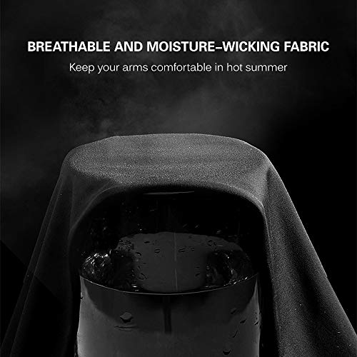 Ajcoflt Mangas no Braço de Resfriamento com Dedos Ergonômicos Homens Mulheres UV Proteção Solar Braç